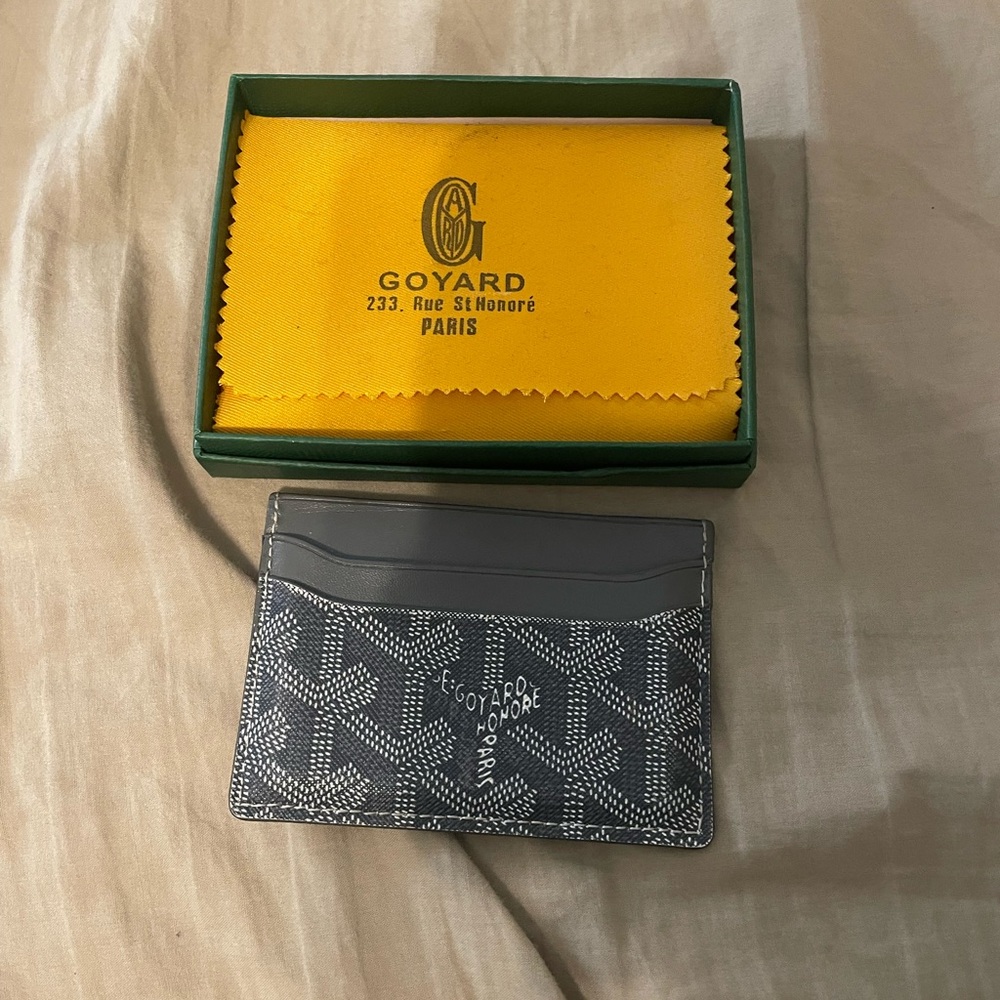 Goyard Gray and Black Card Holder